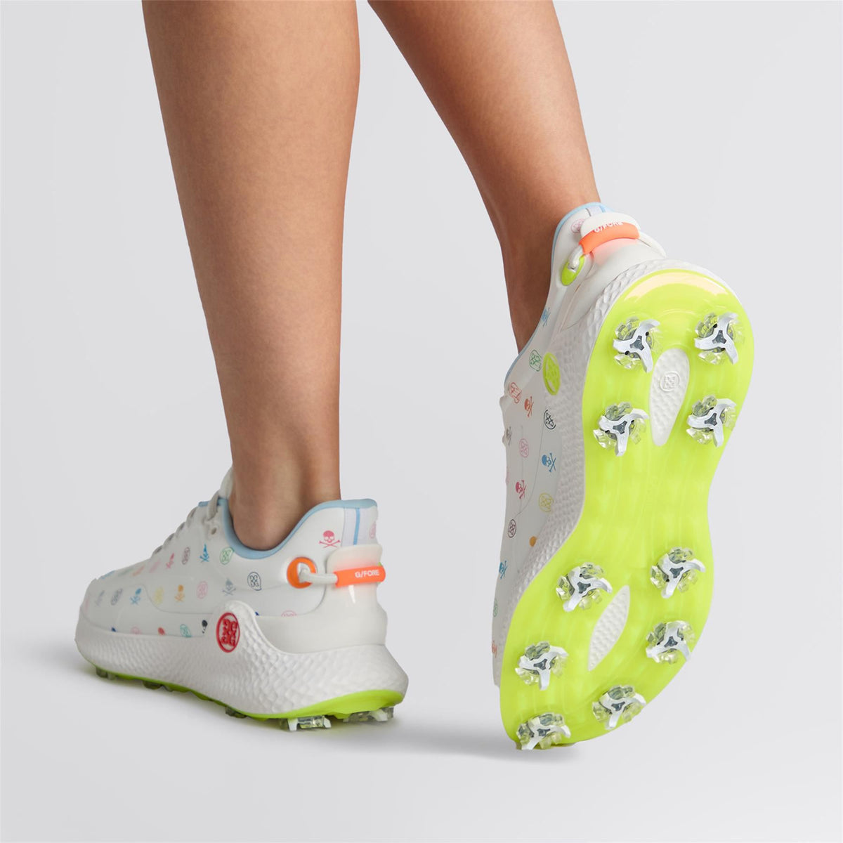 O2 TPU Upper Speckled Midsole Golf Shoes Snow/Multi