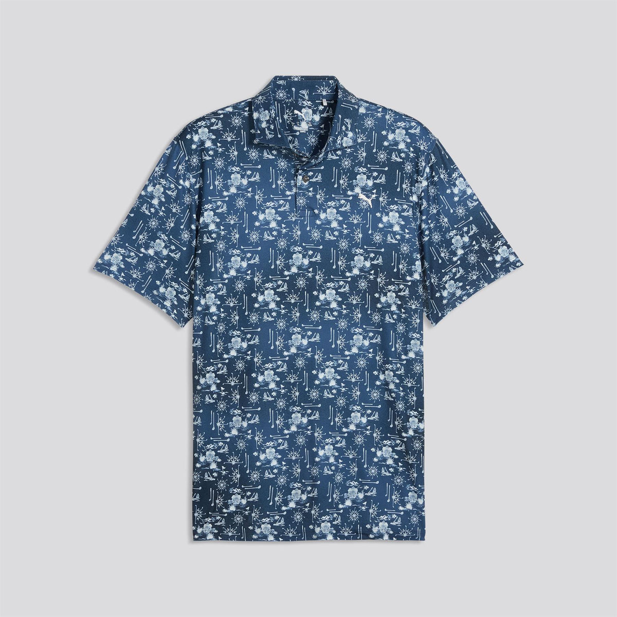 Cloudspun Coastal Claret Polo Deep Navy