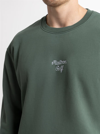 Malbon Golf Evergreen GC Crewneck Sweatshirt Evergreen | TRENDYGOLF UK