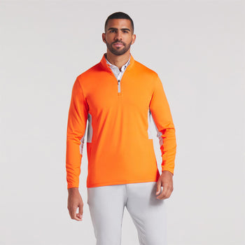 Pure 2.0 Quarter Zip Rickie Orange