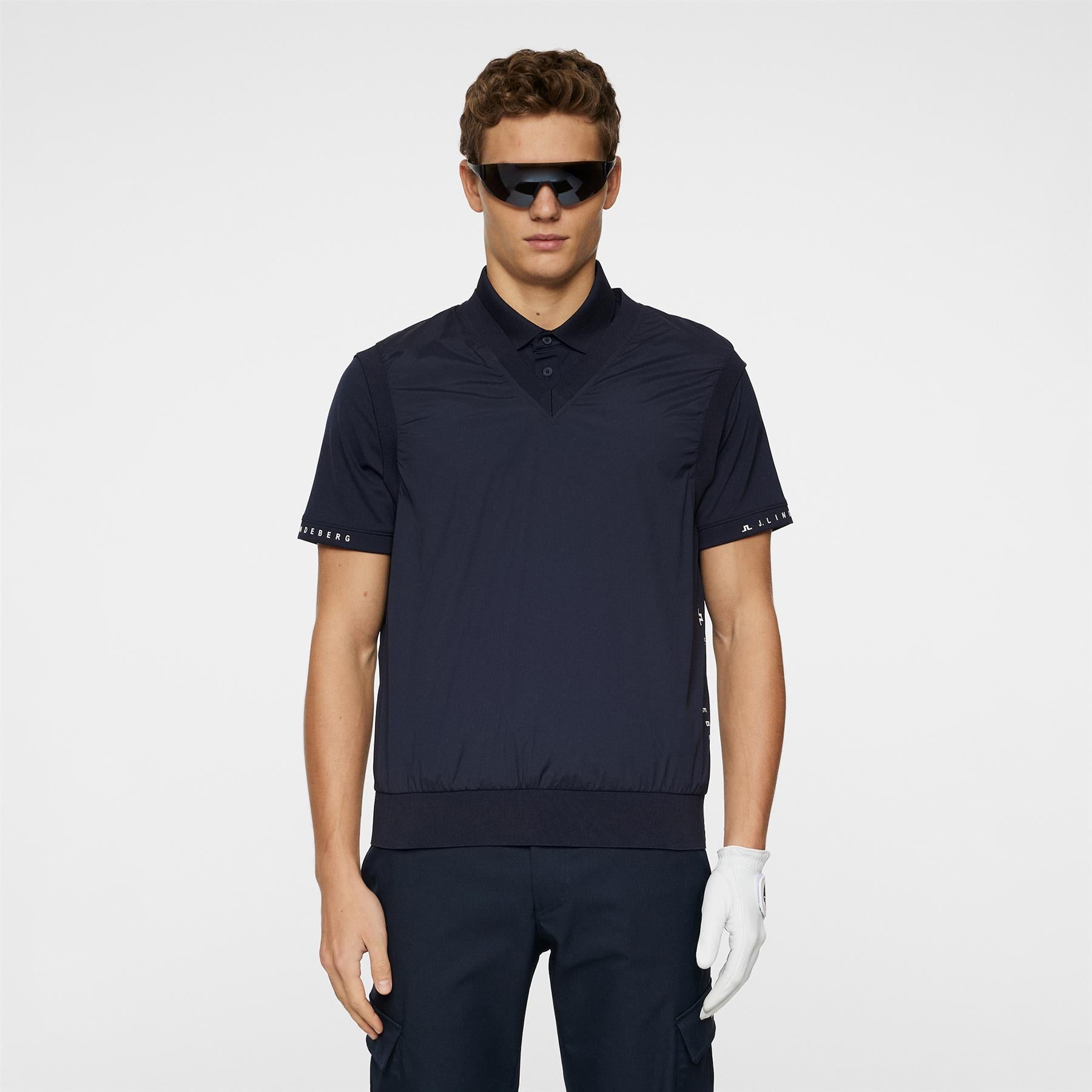 Hybrid Windbreaker Gilet JL Navy