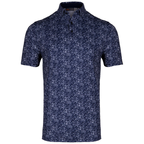 Lance Printed Polo Atlanta Blue/White - SS25