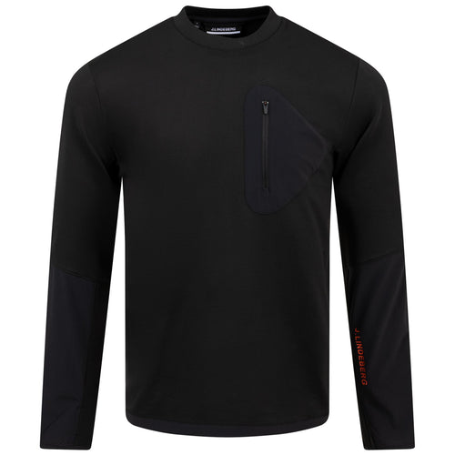 Sweat-shirt en tricot jacquard à col rond Alonso Noir - SS24