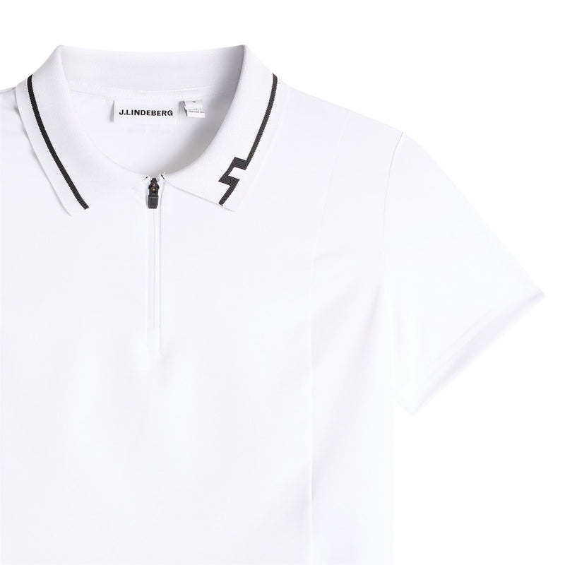 Naomi Cropped Polo White