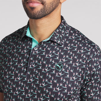 MATTR Paradise Polo Black/Aquatic