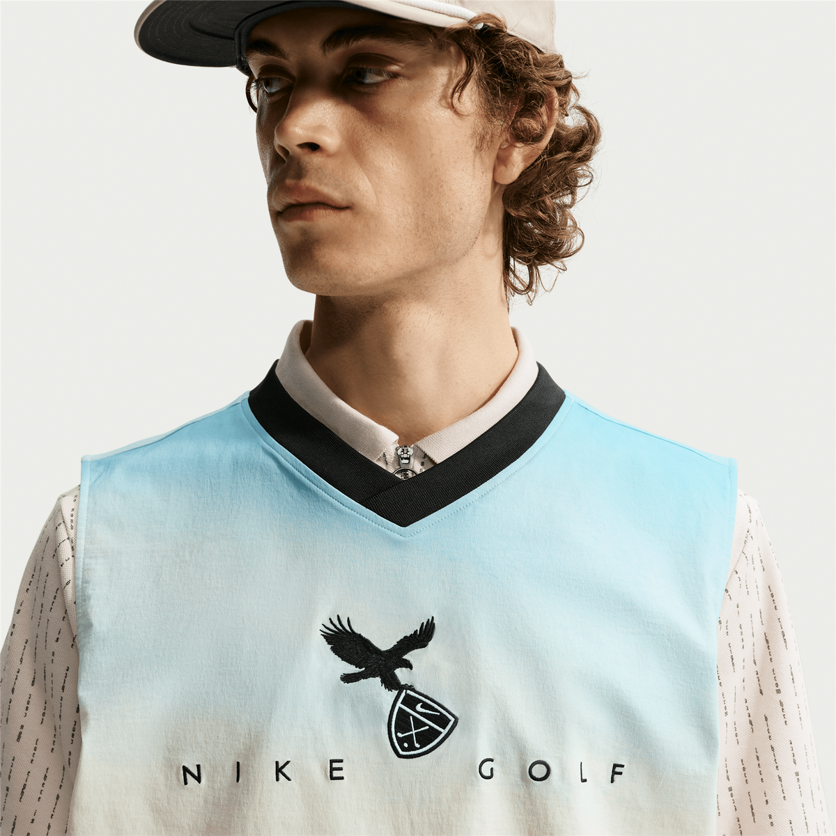 Dri-FIT Fairway Fresh AOP Oversized Wind Vest Black