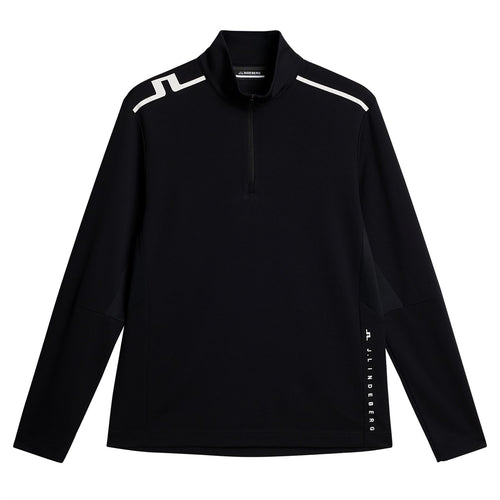 Leon Quarter Zip Mid Layer Black - PS25