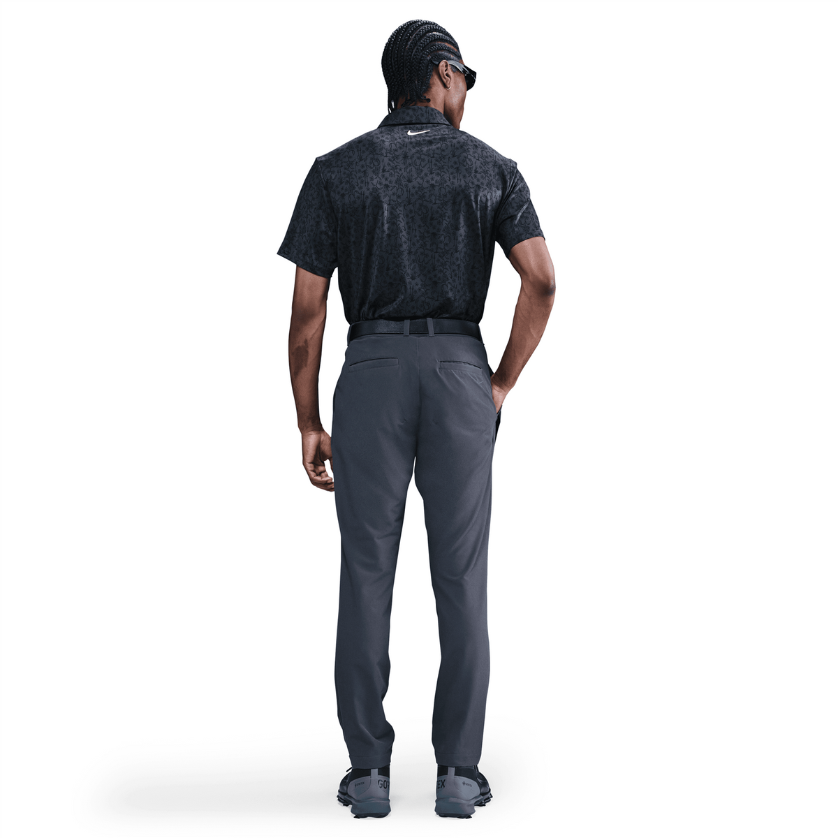 Dri-FIT Tour POA Printed Polo Anthracite/White