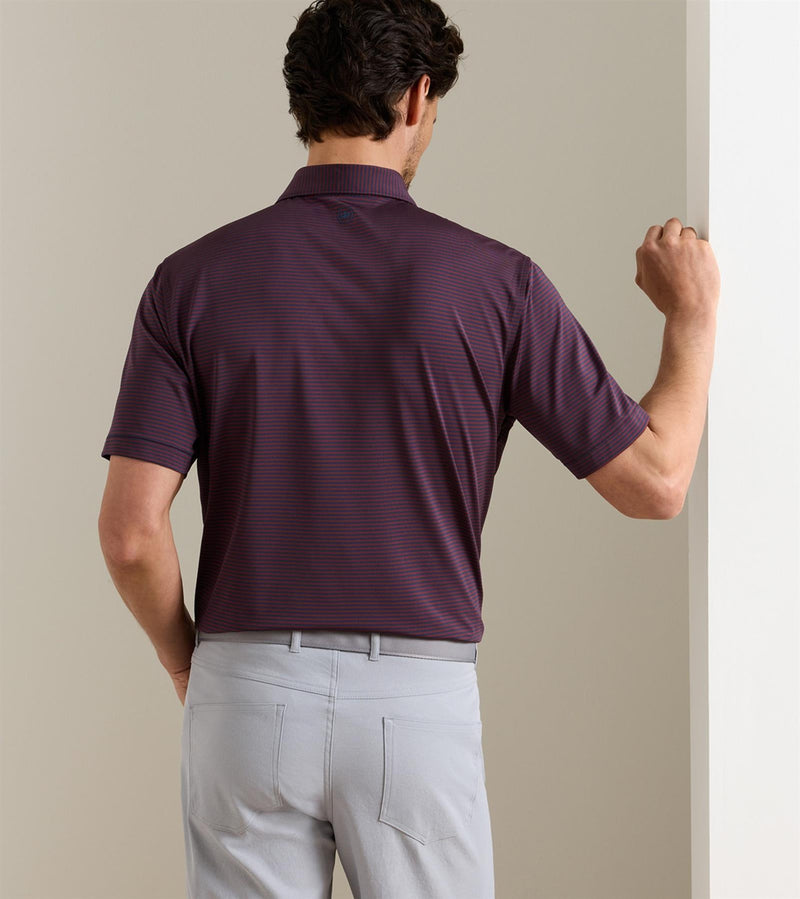 Hales Performance Jersey Polo Navy/Bordeaux