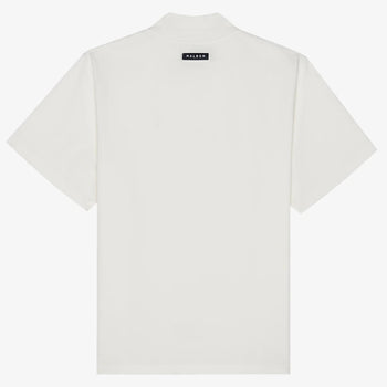 Malbon Golf Mare Mockneck T-Shirt White | TRENDYGOLF UK