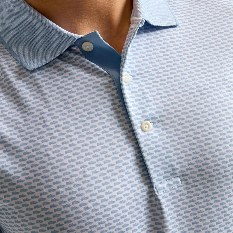 RLX Tailored Fit Airflow Polo Office Blue Penny Loafer