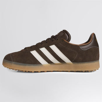 adidas Golf Originals Gazelle Spikeless Golf Shoes Dark Brown/Chalk White