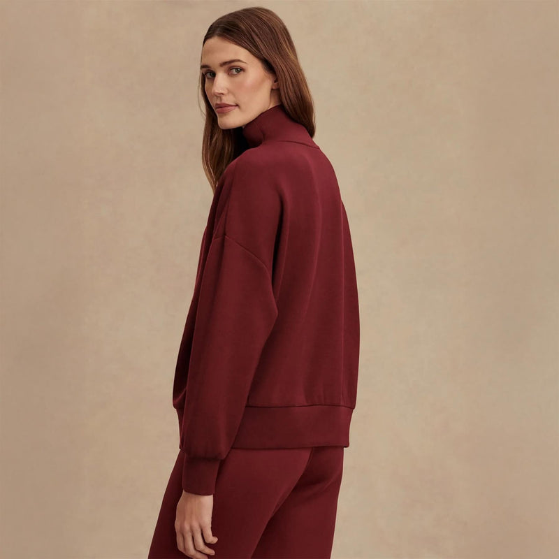 Hawley Half Zip Sweat Cinnamon