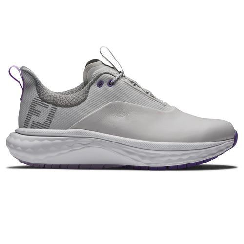 Womens Quantum Golf Shoes Grey/White/Purple - SS25