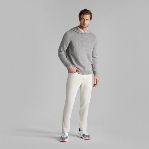 Washable Cashmere Hoodie Nimbus Melange Grey