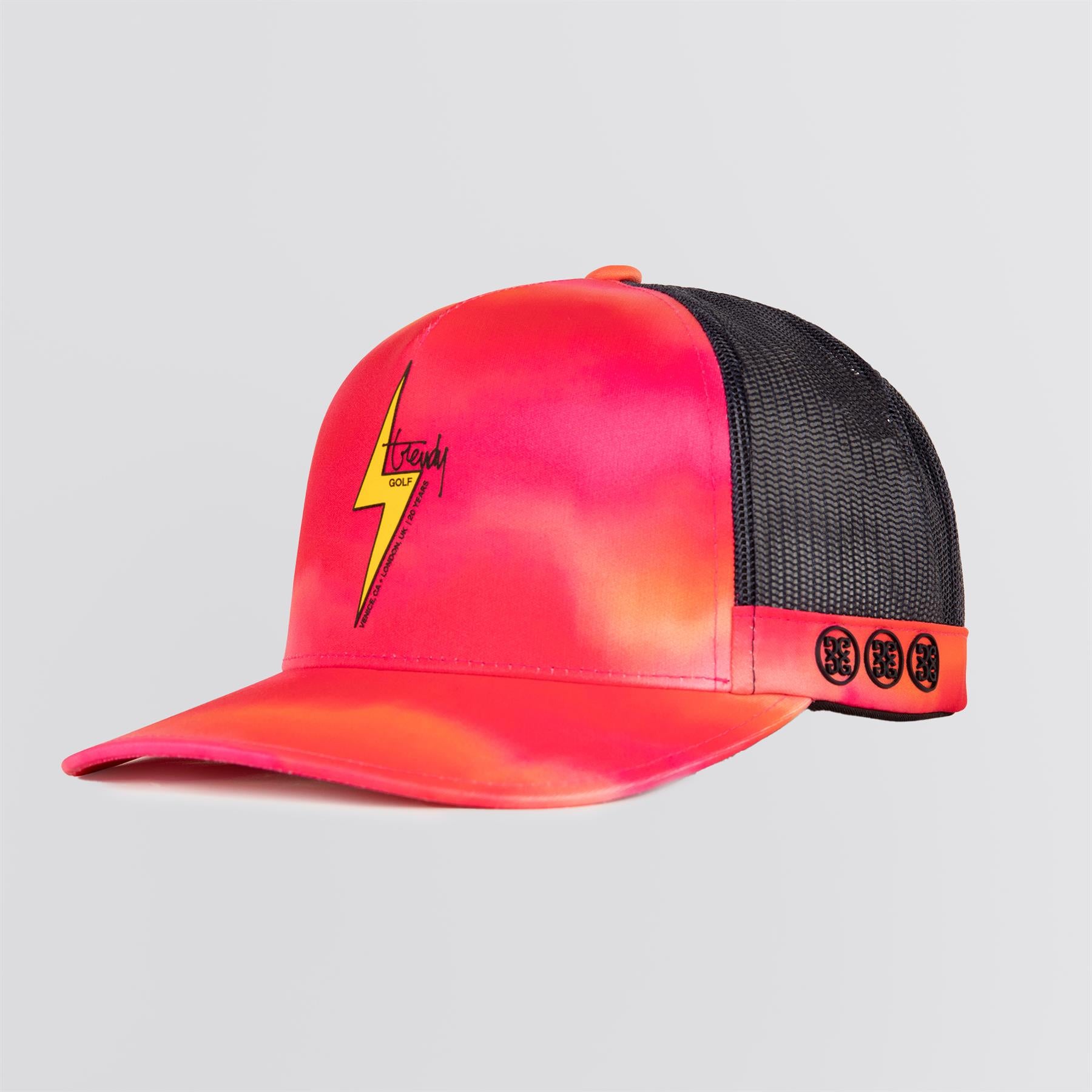 x TRENDYGOLF Limited Edition Trucker Cap Knockout Pink