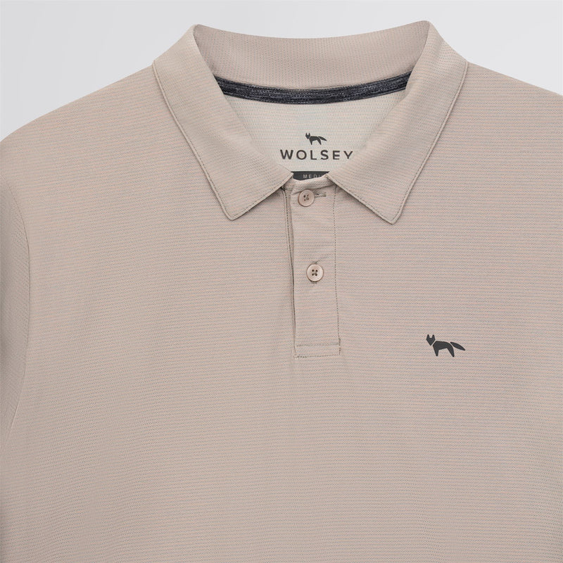 Mesh Polo Beige