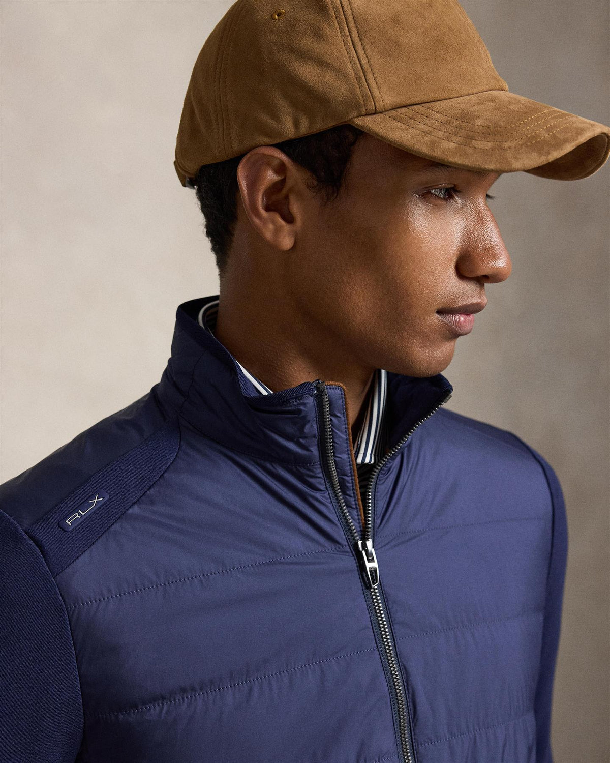 Hybrid Mockneck Jacket Refined Navy