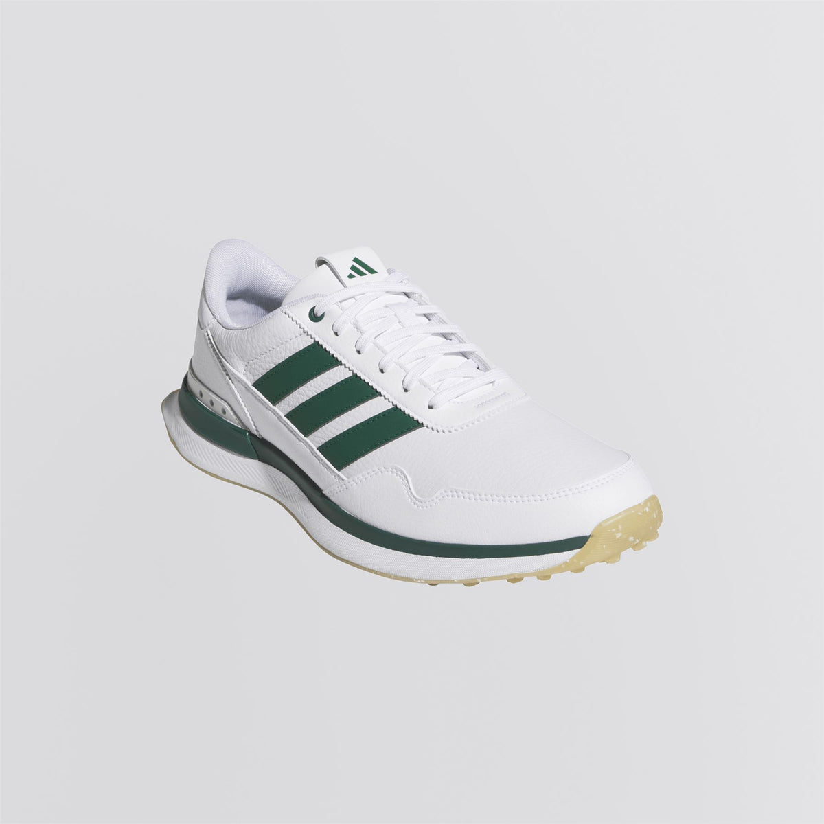 S2G '26 Leather Spikeless Golf Shoes Footwear White/Collegiate Green/Gum