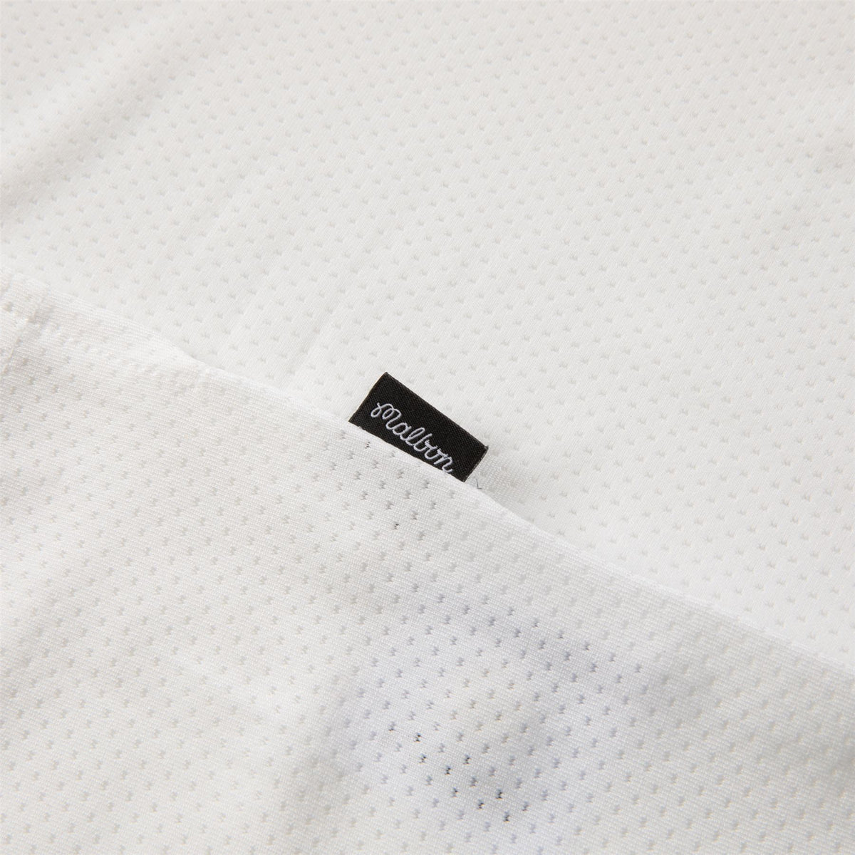 Evergreen Raglan Sleeve Mesh Polo White
