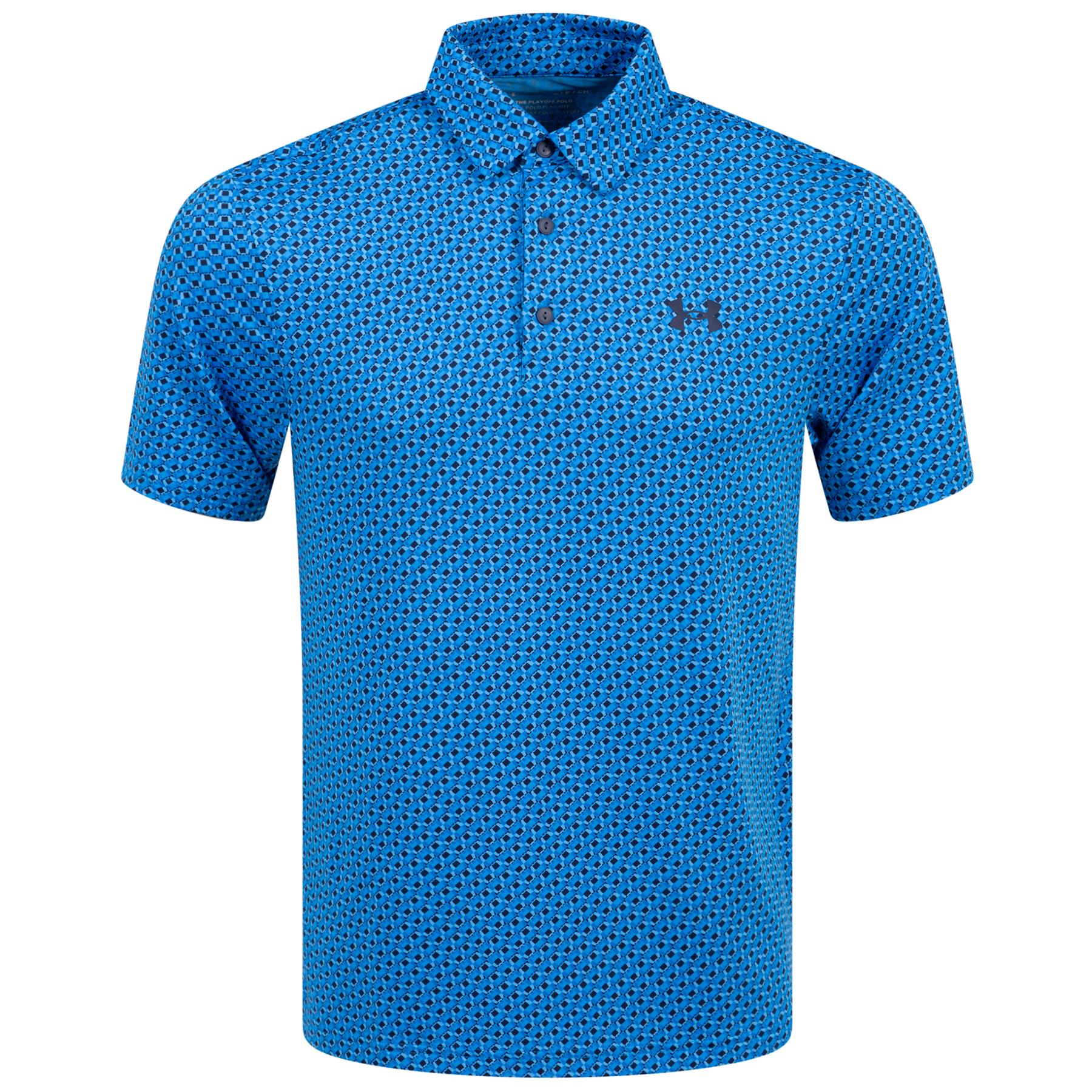 Playoff 3.0 Printed Polo Photon Blue