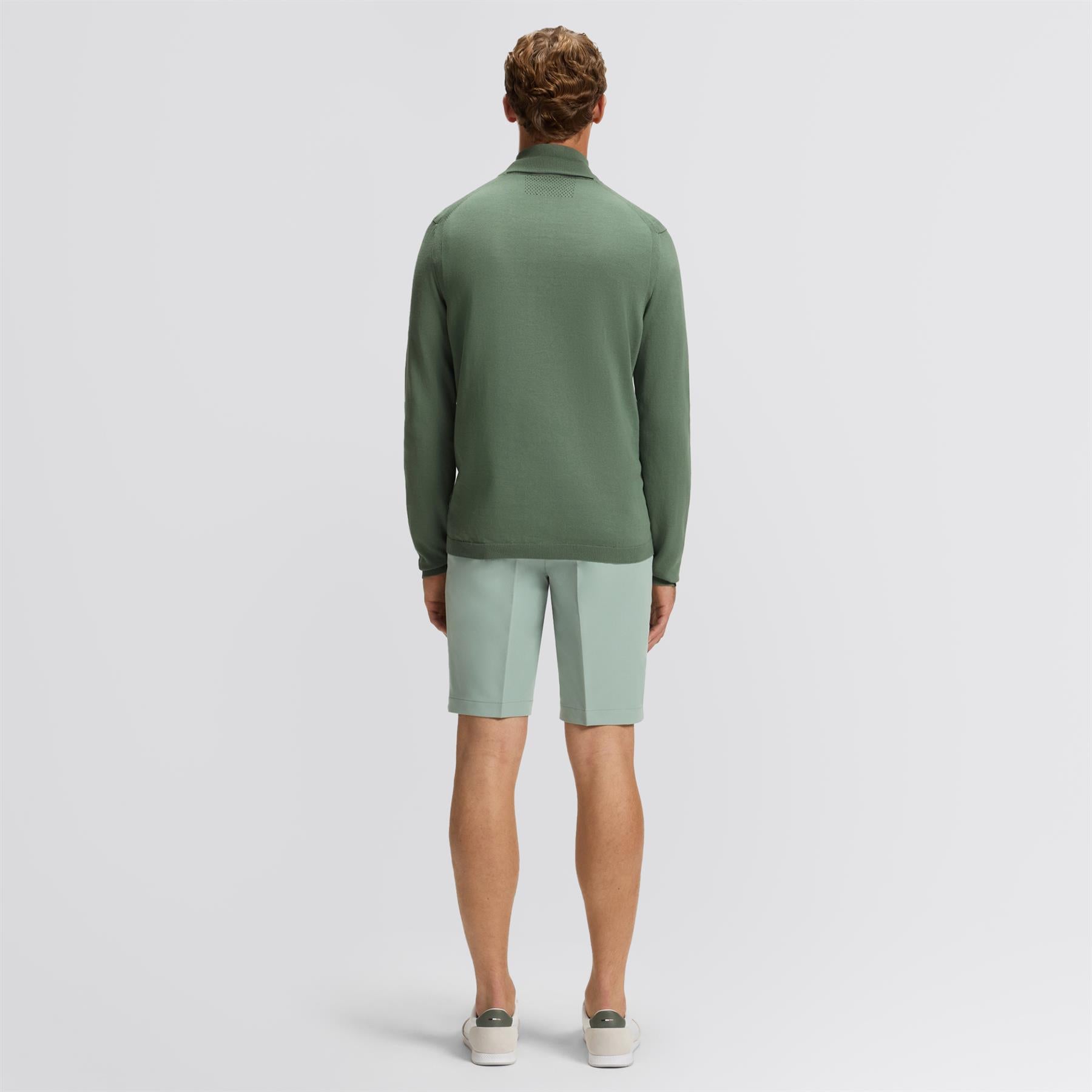 BOSS Ever-X Quarter Zip Open Green | TRENDYGOLF UK