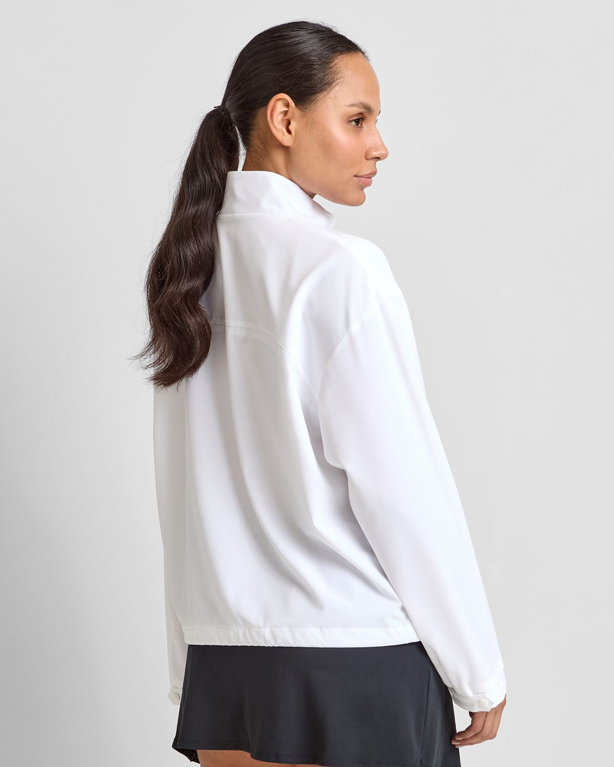Crosscourt Windbreaker Jacket White