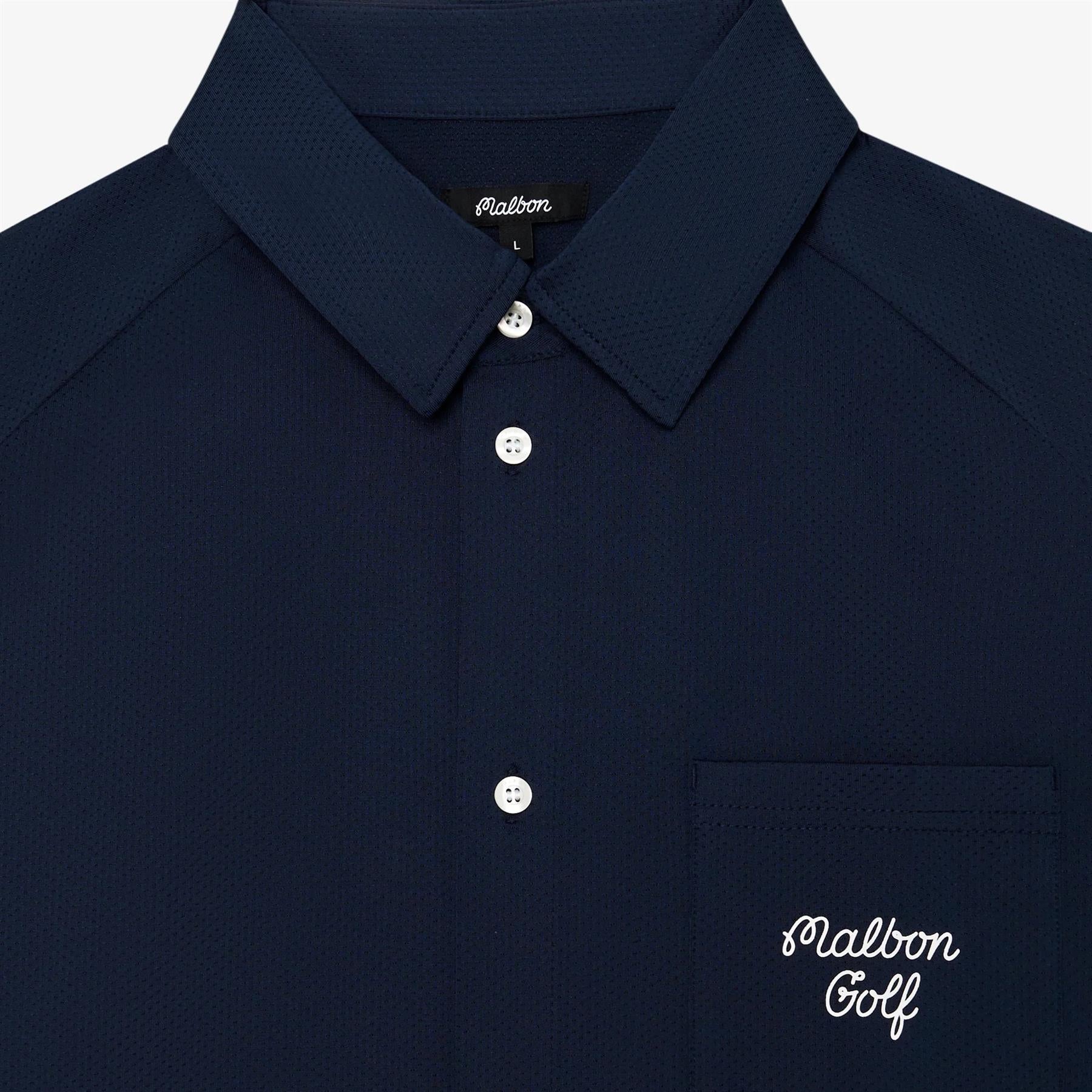 Malbon Golf x Jesper Parnevik Osprey Polo Navy | TRENDYGOLF UK