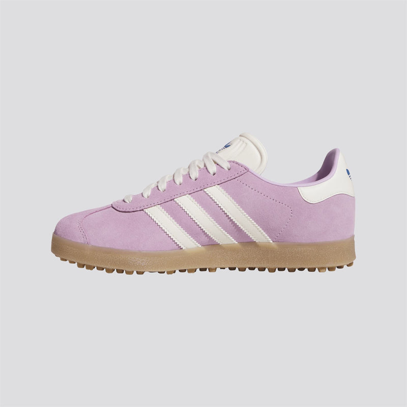 adidas Originals Gazelle Spikeless Golf Shoes Bliss Lilac/Chalk White/Bluebird