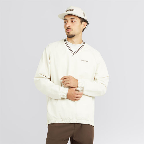 V-Neck Pullover Windbreaker Ivory