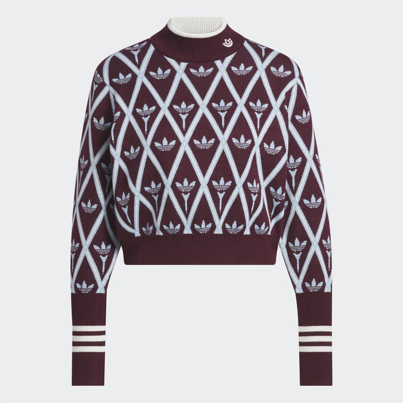 Originals Trefoil Turtleneck Maroon