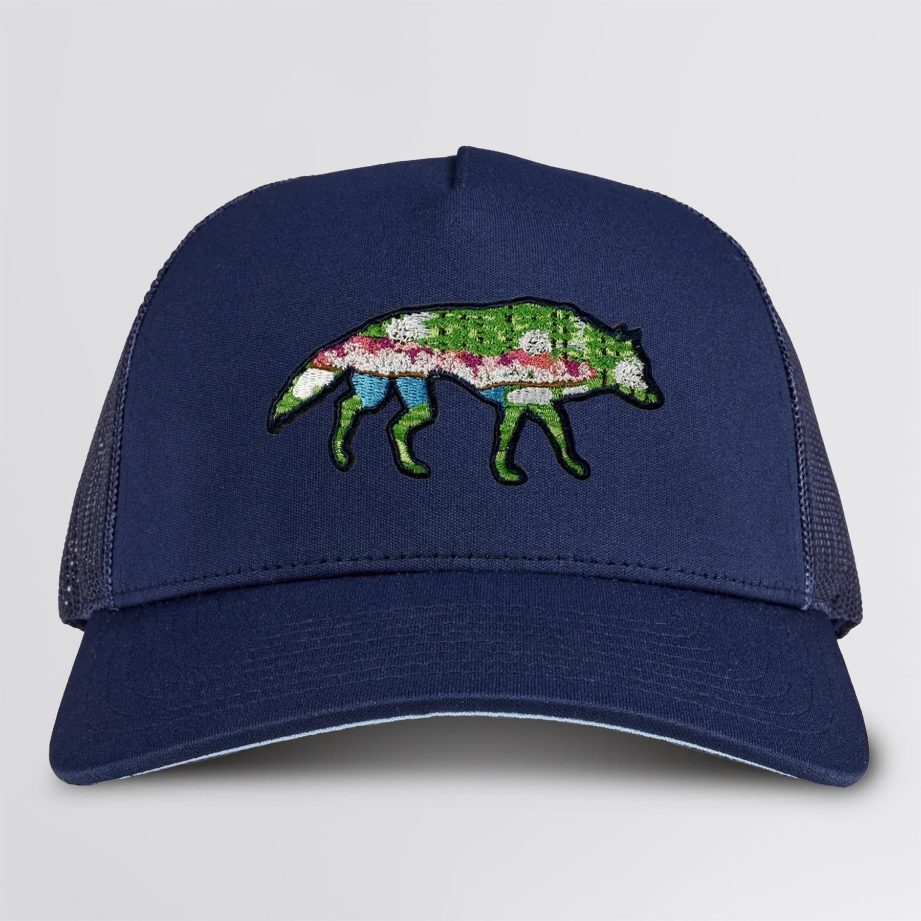 Stalking Wolf Trucker Hat Maltese Blue