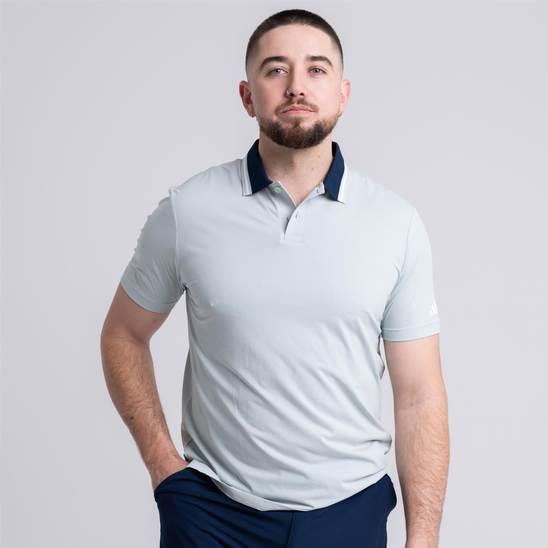 Beyond The Course Twistknit Polo Wonder Silver