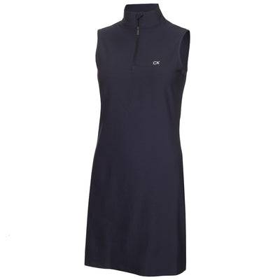 Damen Springwood Ärmelloses Kleid Marineblau – SS24