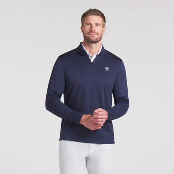 Pure 2.0 Texture Quarter Zip Deep Navy