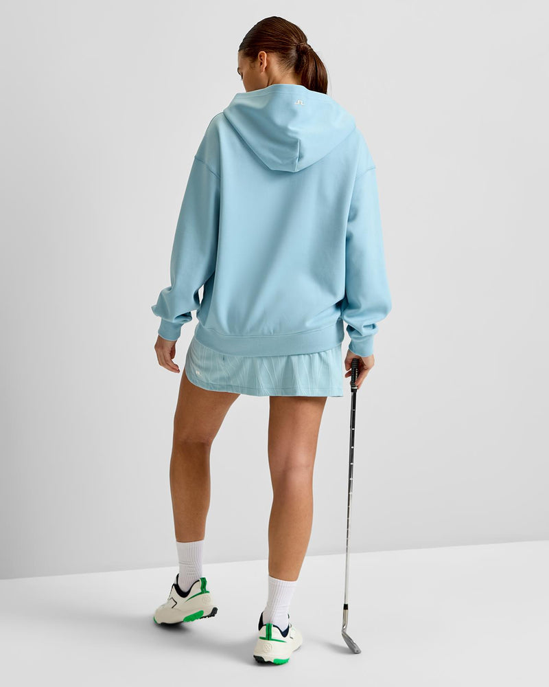 Cove Print Hoodie Forget-Me-Not