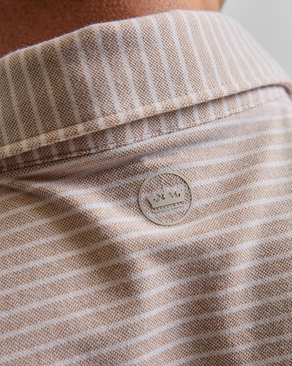 Albatross Stripe Cotton-Blend Pique Polo Summer Dunes