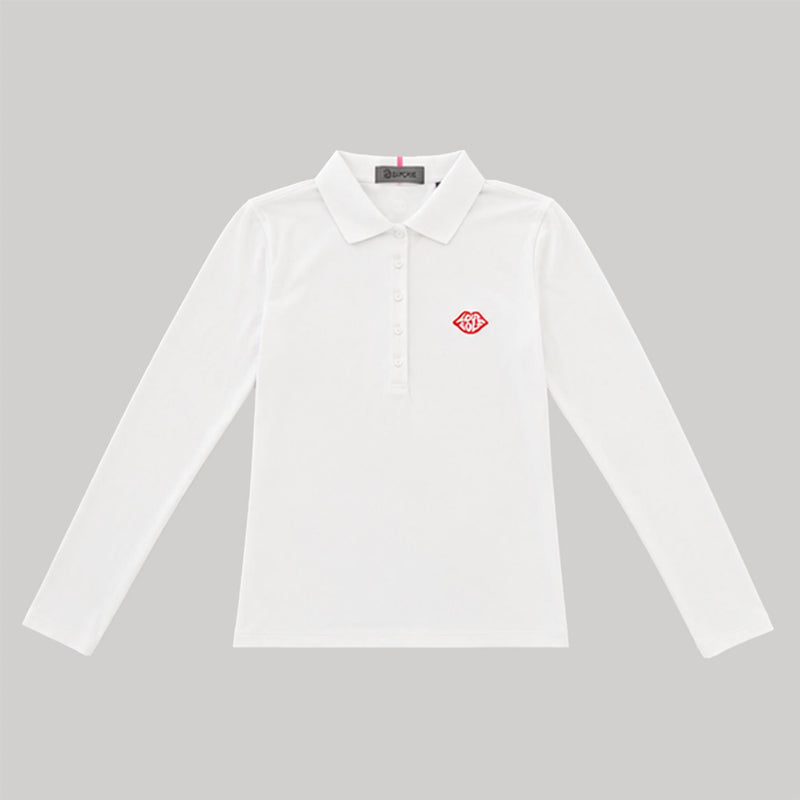 G/FORE x TRENDYGOLF Love Golf Ribbed Tech Nylon LS Polo