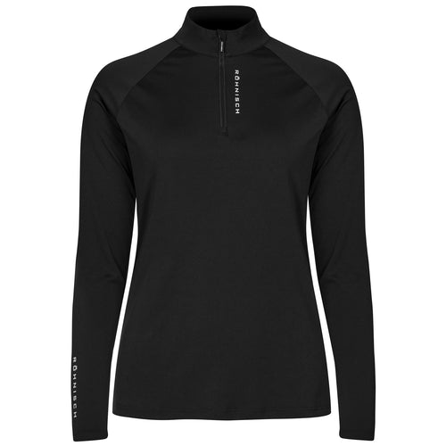 Womens Addy Quarter Zip Mid Layer Black - 2024