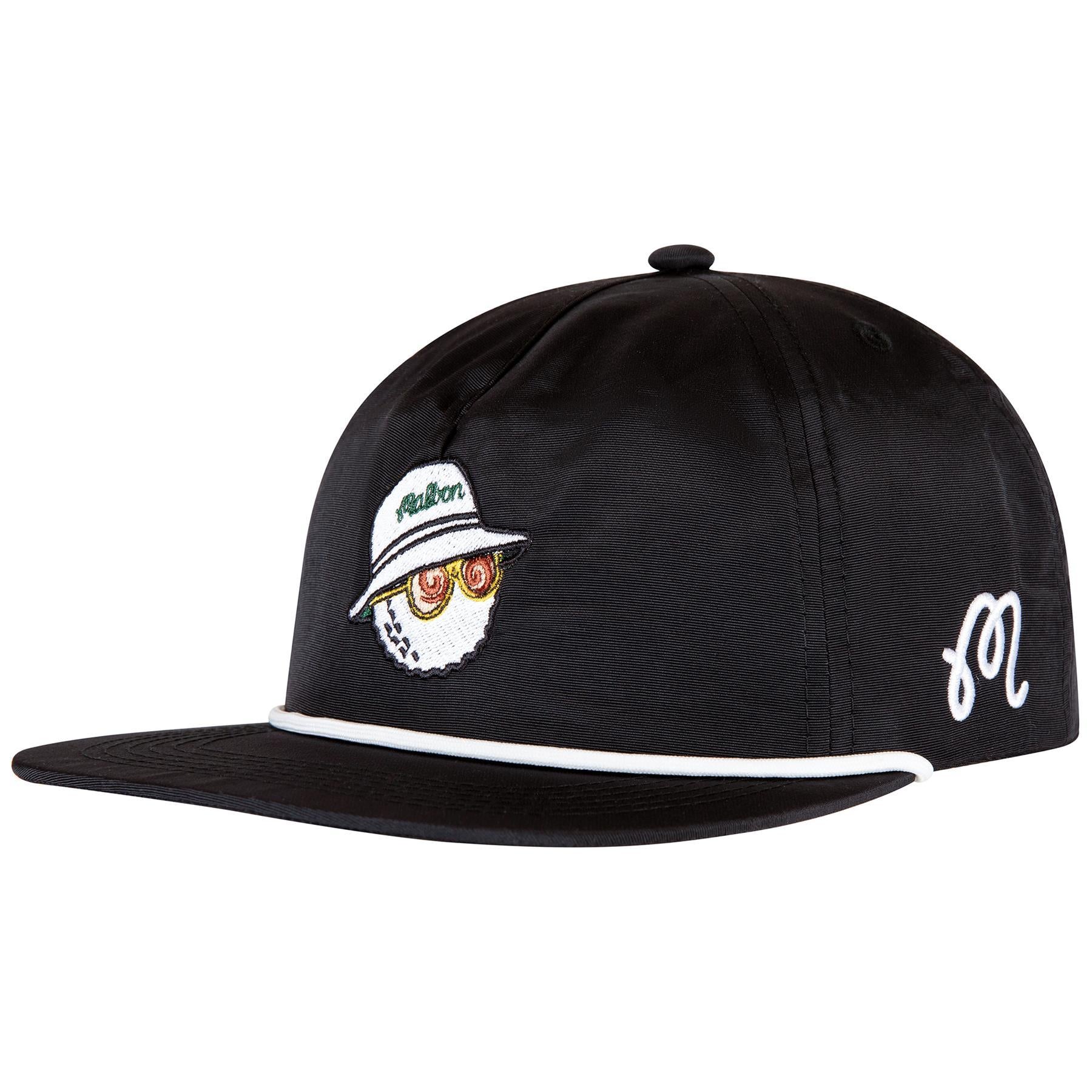 MALBON■[Two Man Scramble] Nylon Rope Hat■送料込 Malbon Golf Evergreen Nylon Rope Hat Black | TRENDYGOLF UK