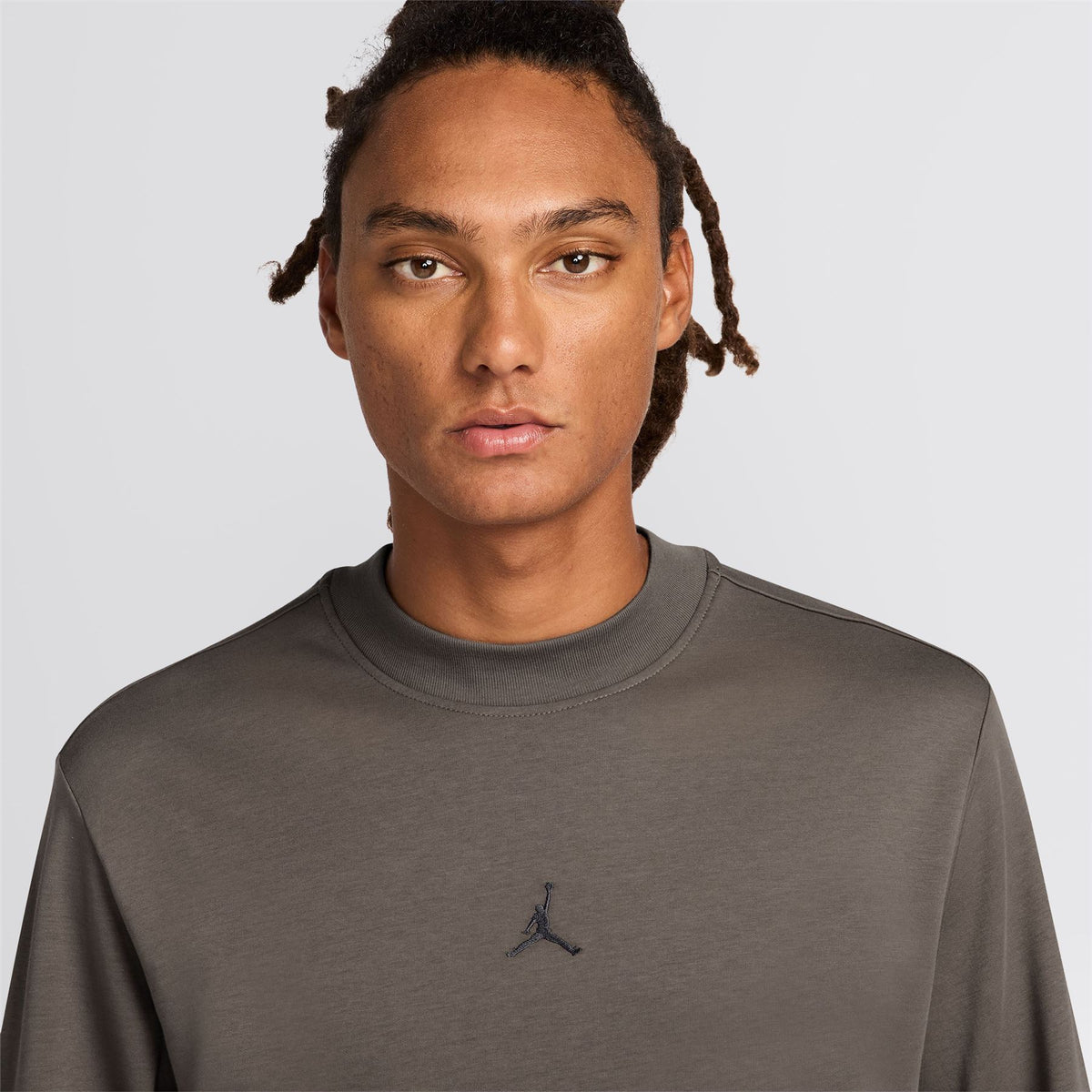 Jordan Dri-FIT Golf LS Mock Neck Sweatshirt Olive Grey/Anthracite