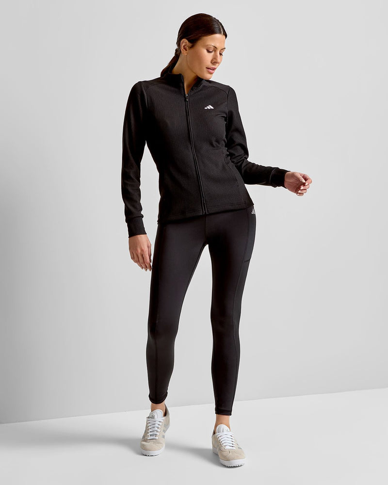 Performance Texture Full Zip Jacket Black