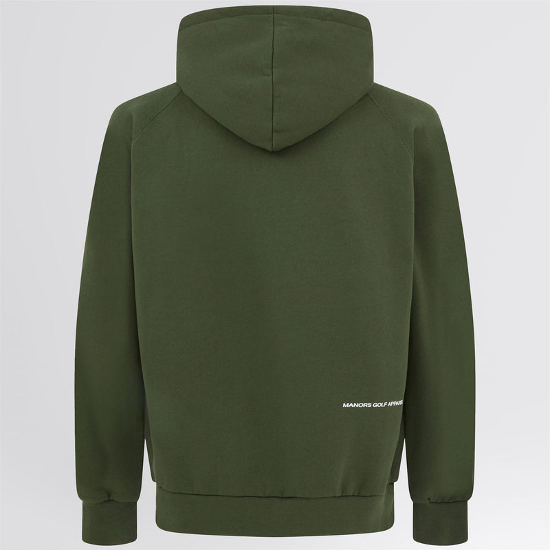 Organic Knitted Cotton Logo Hoodie Green