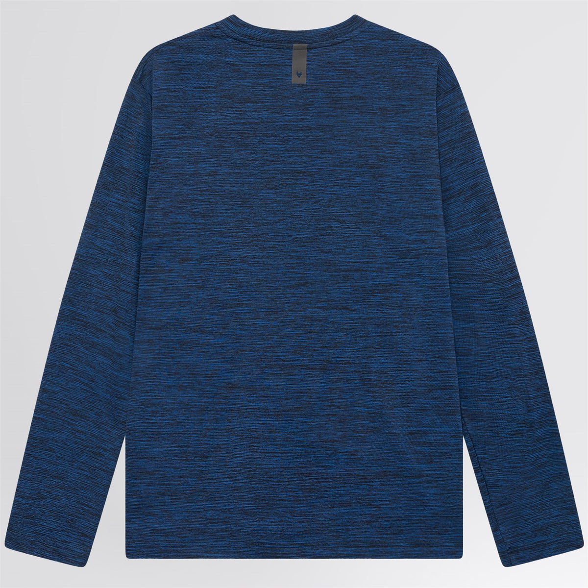 Long Sleeve Mesh Textured T-Shirt Navy