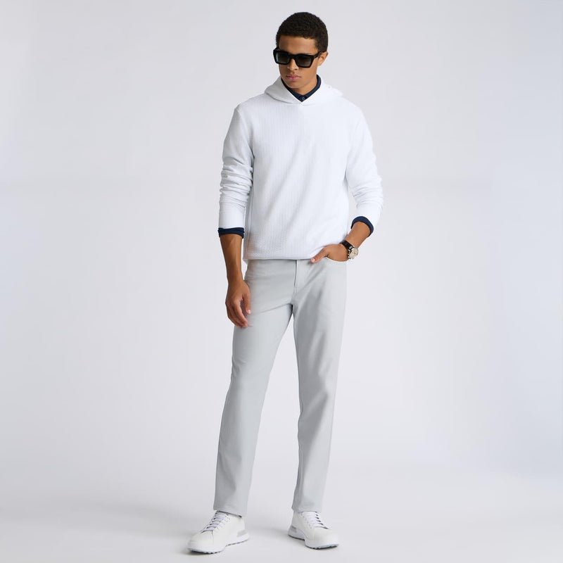 Pebble Quilted Hoodie Snow