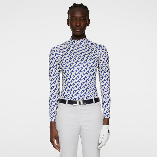 Ella Print Compression Base Layer Tour Geo Moonbeam