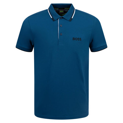 Paddy Pro Cotton Polo Open Blue - W24