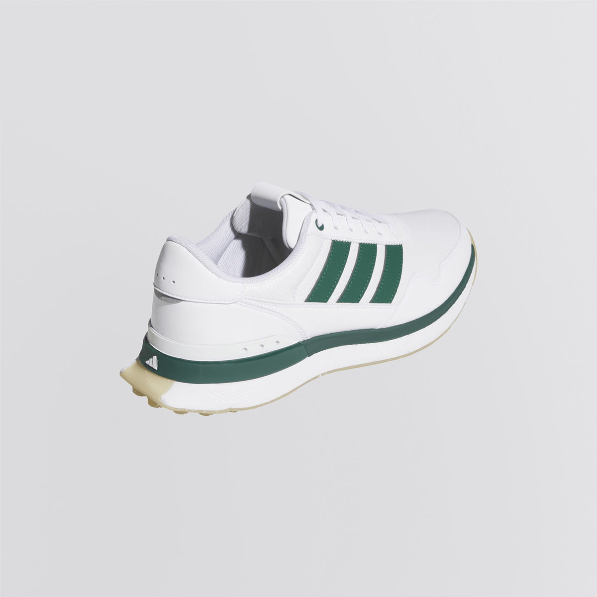 S2G '26 Leather Spikeless Golf Shoes Footwear White/Collegiate Green/Gum