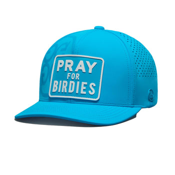 Prey For Birdies Patch Perforated Nylon Snapback Hat Mosaic