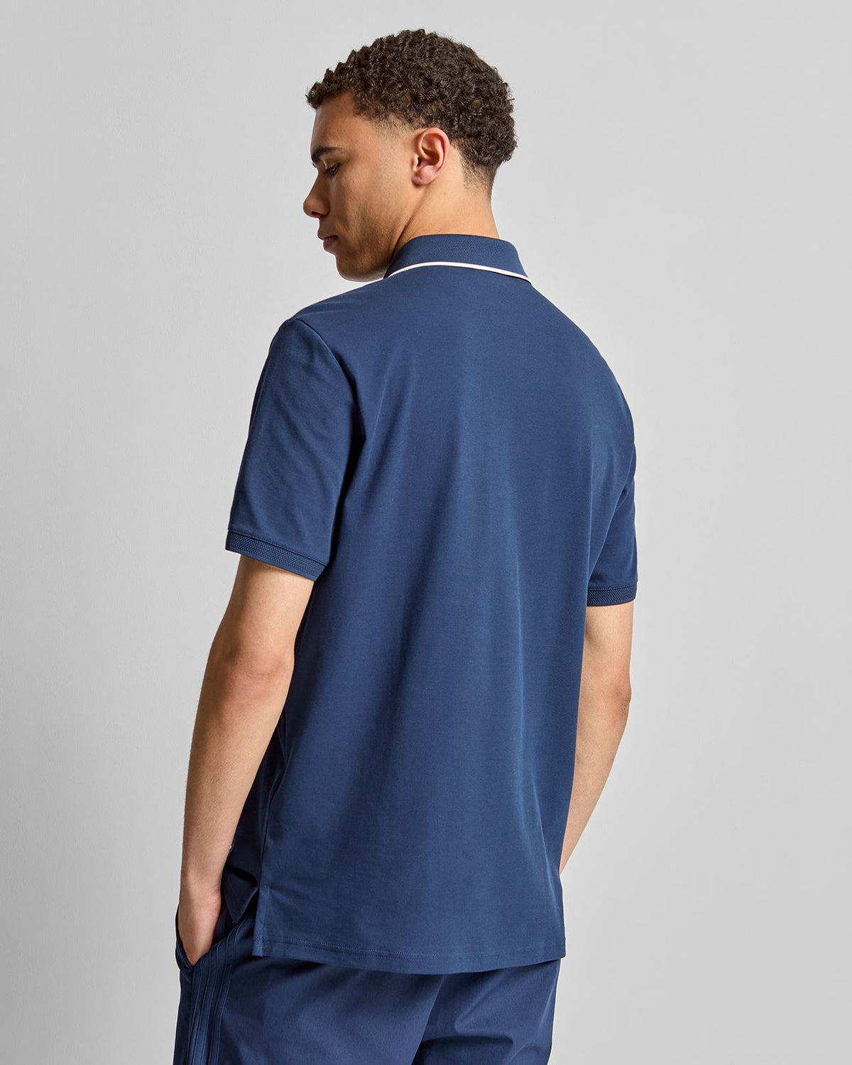 Originals Twistknit Trefoil Polo Night Indigo/Chalk White